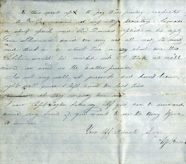 William Fisher Letter Home. [caption id="attachment_478" align="aligncenter" 