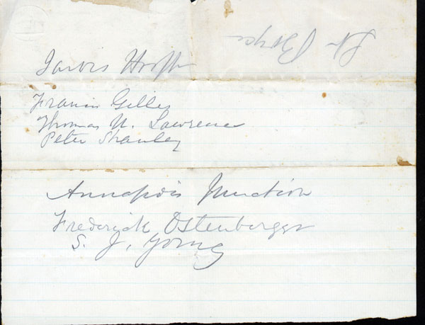 5th Corps Hospital Directions 5th Corps Hospital Directions (reverse)