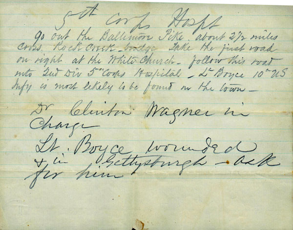 5th Corps Hospital Directions 5th Corps Hospital Directions